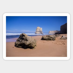 Gog and Magog from Gibson Steps, Port Campbell National Park, Victoria, Australia. Sticker